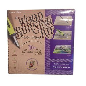Craft Culture Beginners Wood Burning 40+ Piece Kit for Kids and Teenagers